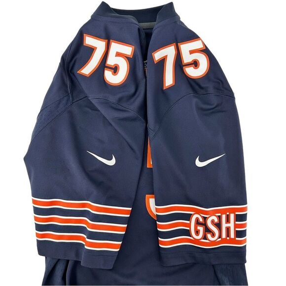 Kyle Long Chicago Bears Nike NFL On Field #75 Navy Blue Game Jersey Size Medium - Picture 8 of 14